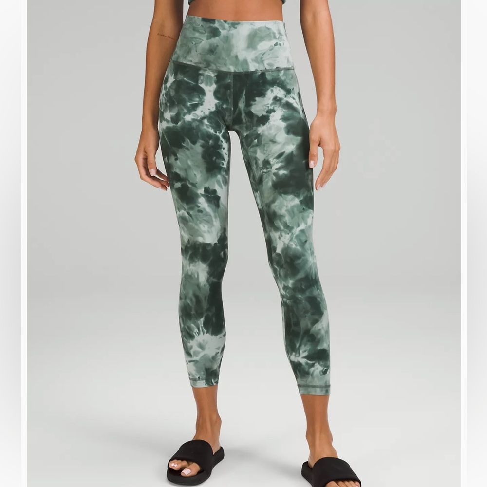 LULULEMON align leggings in diamond dye starlight smoked spruce. 25”